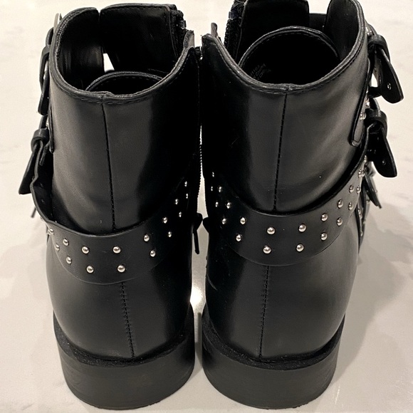 Flat Boots with Buckle & Grommet Detail - Picture 3 of 3